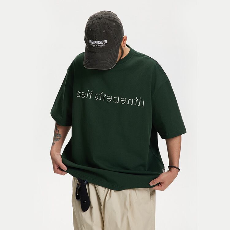 ★RETRO PRINTED COTTON LOOSE T-SHIRT　　　A0468