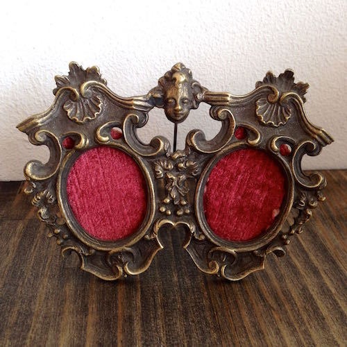 Antique Double Photo Frame