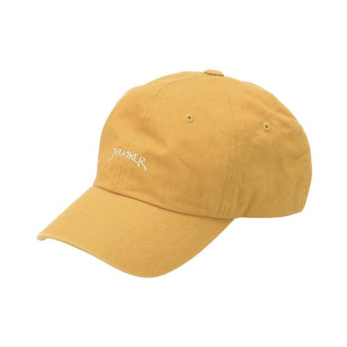THRASHER (スラッシャー) 6パネル ローキャップ マスタード THR-C02