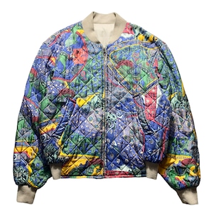 vintage HERMES reversible bomber jacket “ART des STEPPES”