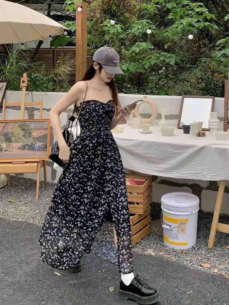 花柄 ロング丈ワンピース G10CON0084