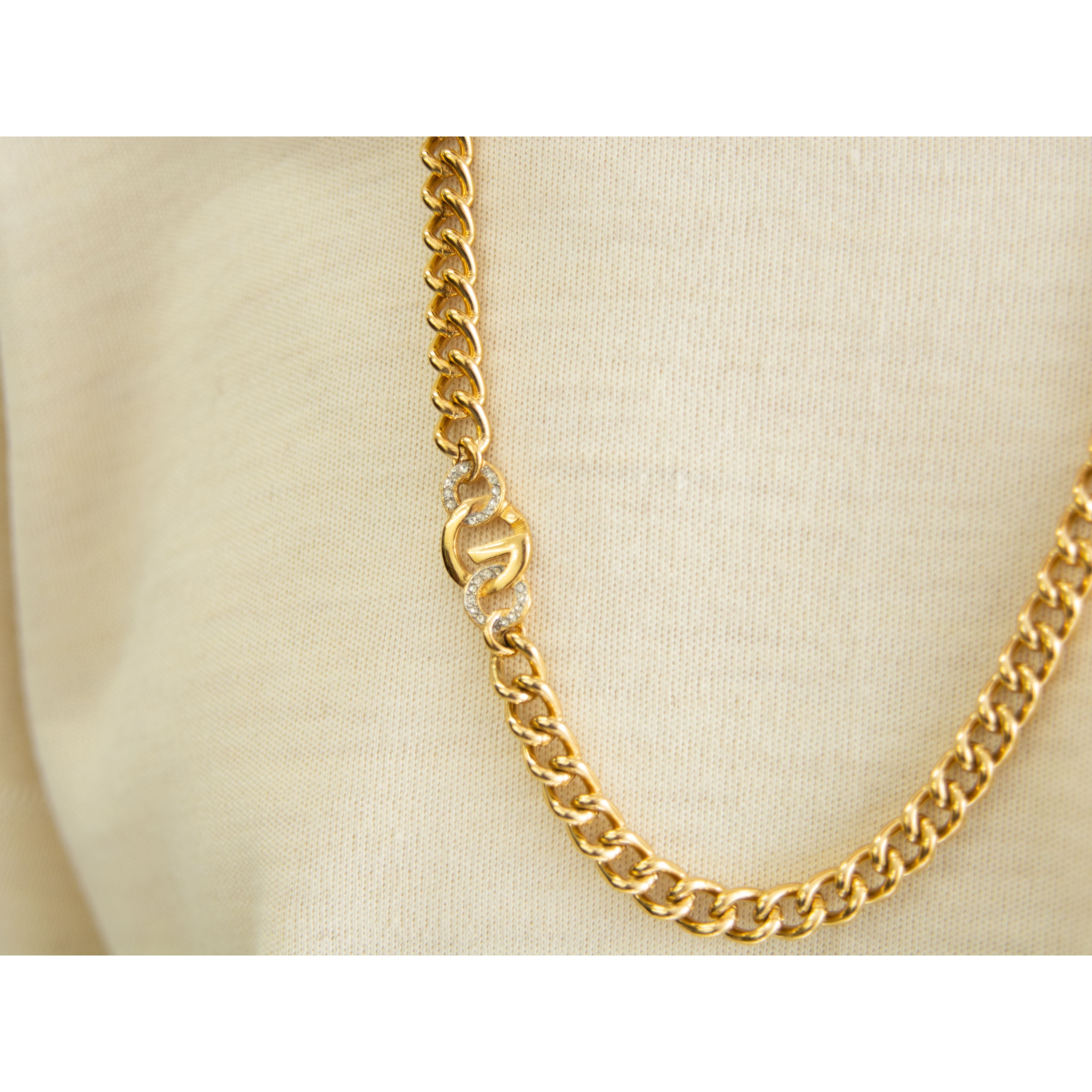 【GIVENCHY】Gold chain necklace（ジバンシー ゴールドチェーンネックレス）11b