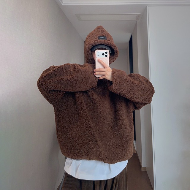 dannyandzee帽子付きボアスウェット