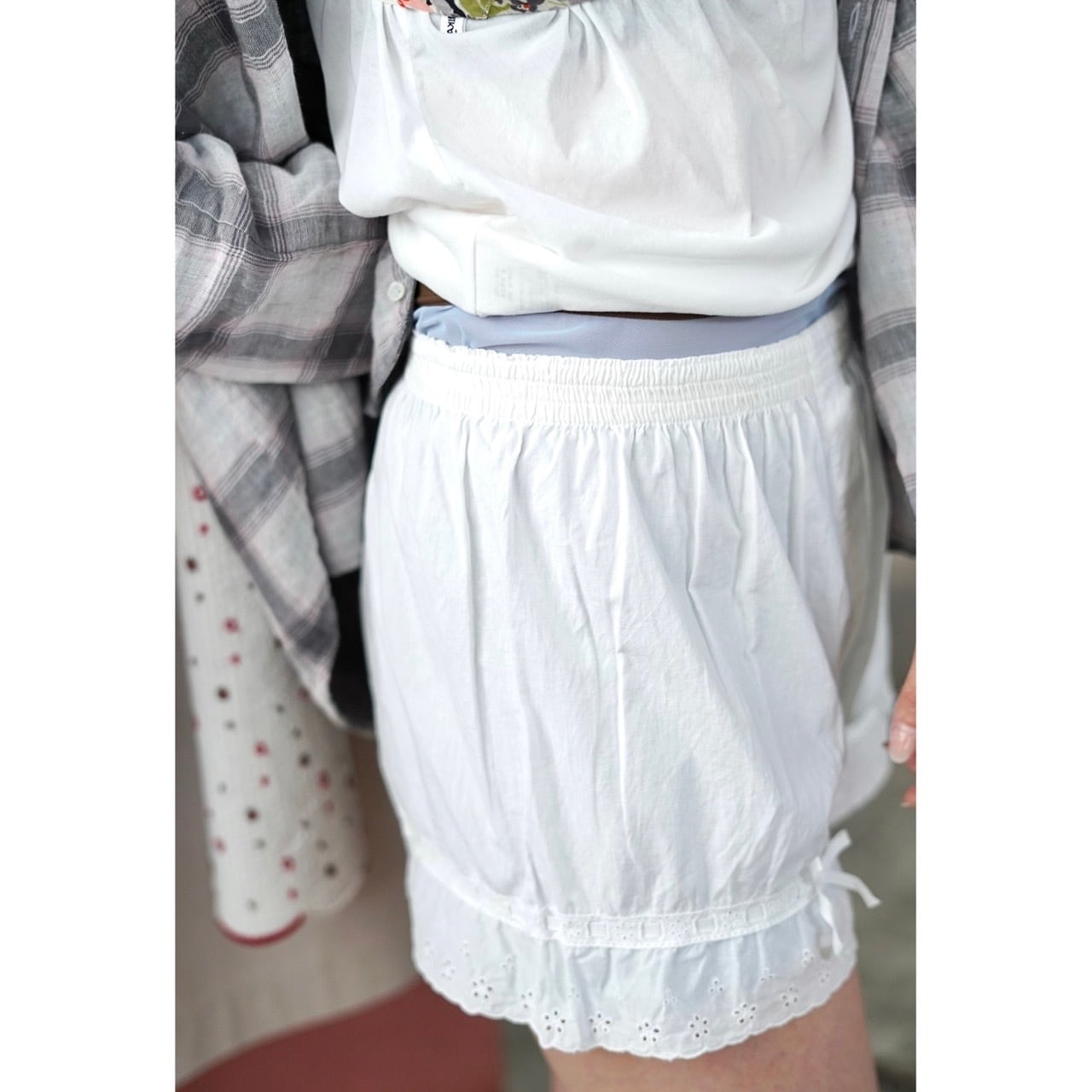 FUMIKA_UCHIDA / Lawn trunk shorts ( OFF WHITE ) | JUQUI Online
