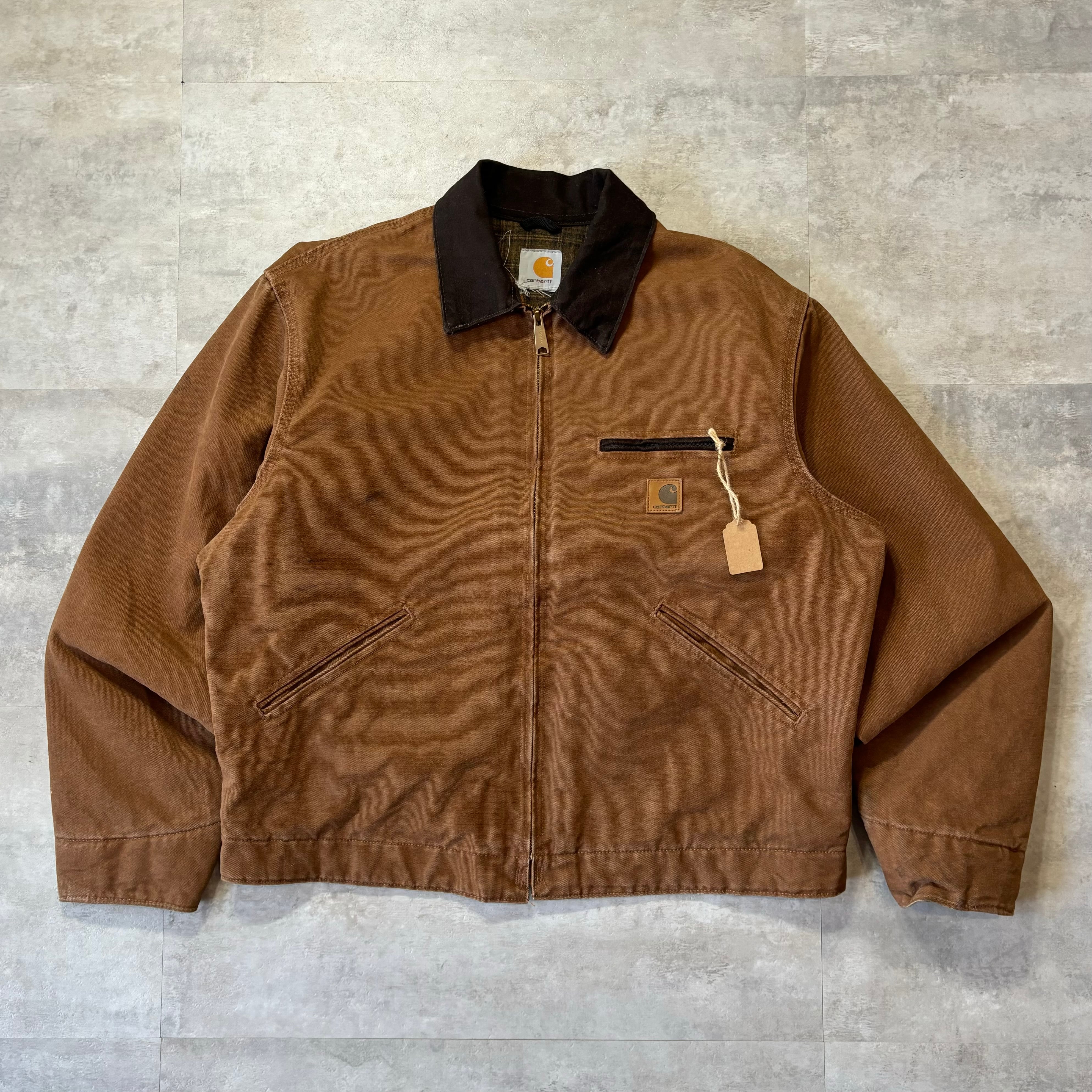 carhartt デトロイトジャケット ブラウン 短丈 no.1220
