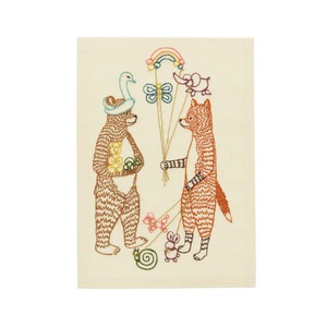 【3営業日以内に発送】CORAL&TUSK Balloon：Animals Card バルーンとクマとキツネ グリーティングカード