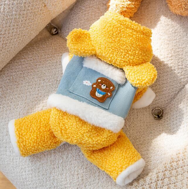 《予約》№210877 重ね着風イエローボアロンパース