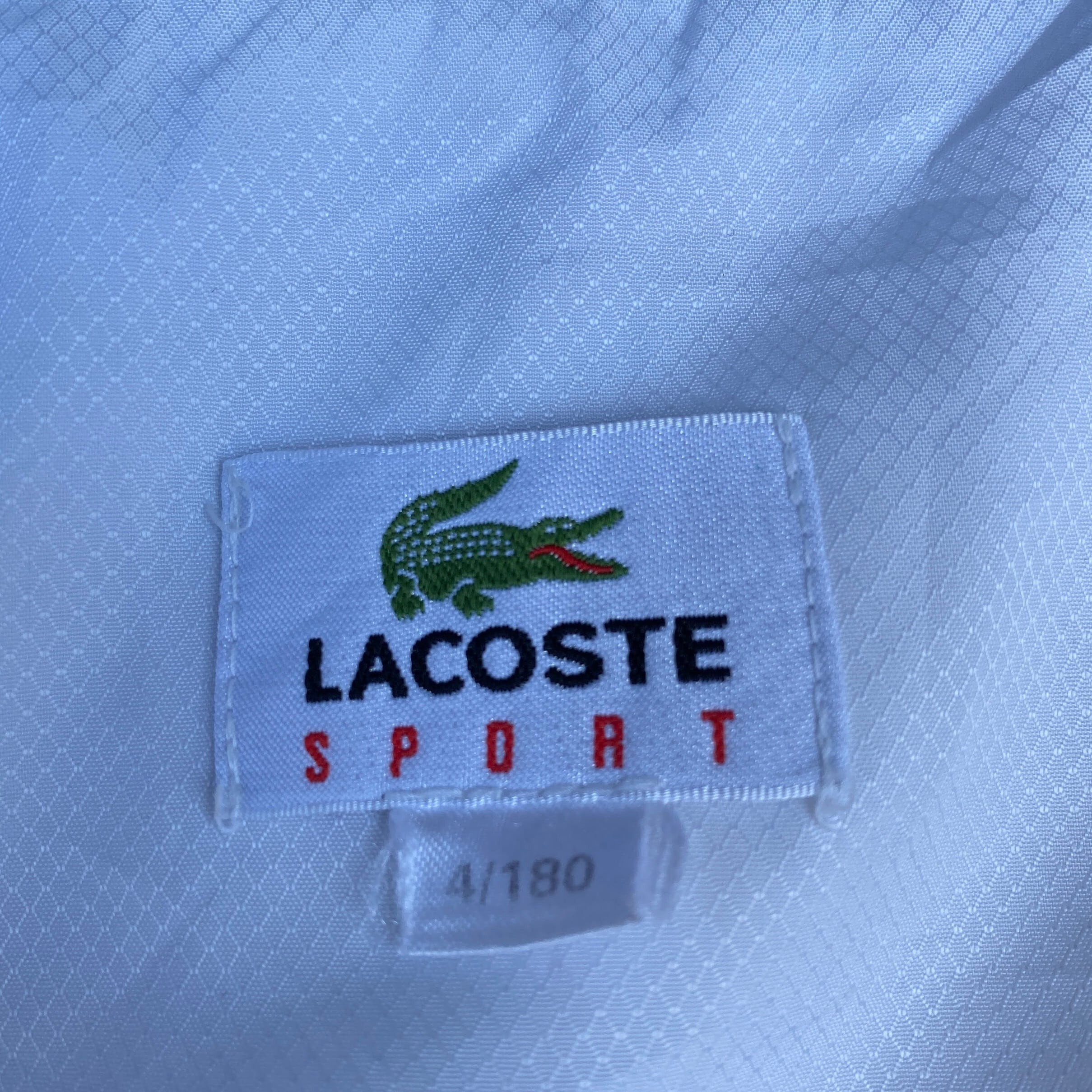 【レア】LACOSTE 刺繍ロゴ ナイロンジャージトップス  ブルゾン 4