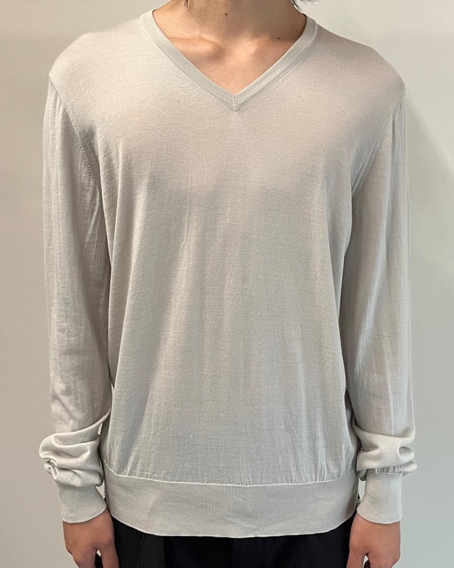 【GIORGIO ARMANI】v-neck long sleeve knit