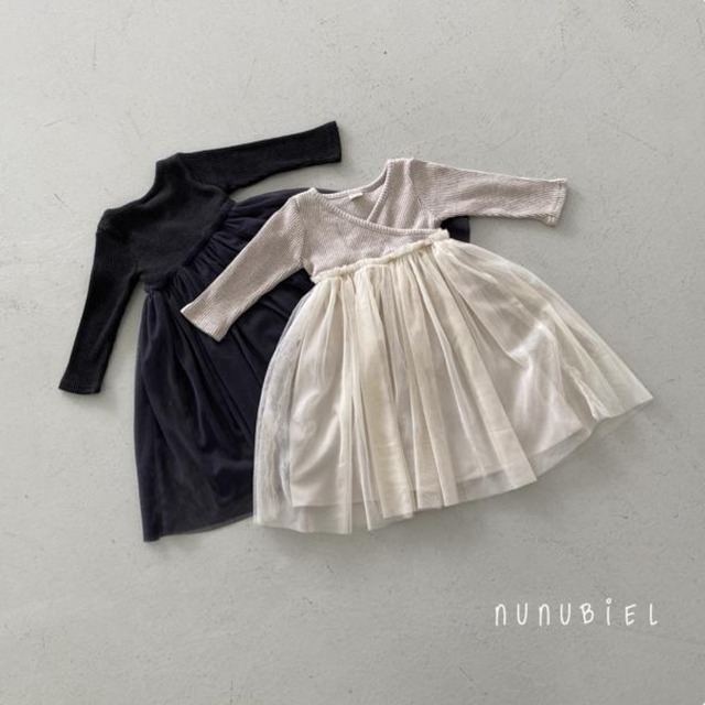 【取寄】nunubiel｜ribbed dress｜リブワンピース｜XS-XL｜kids｜26 autumn