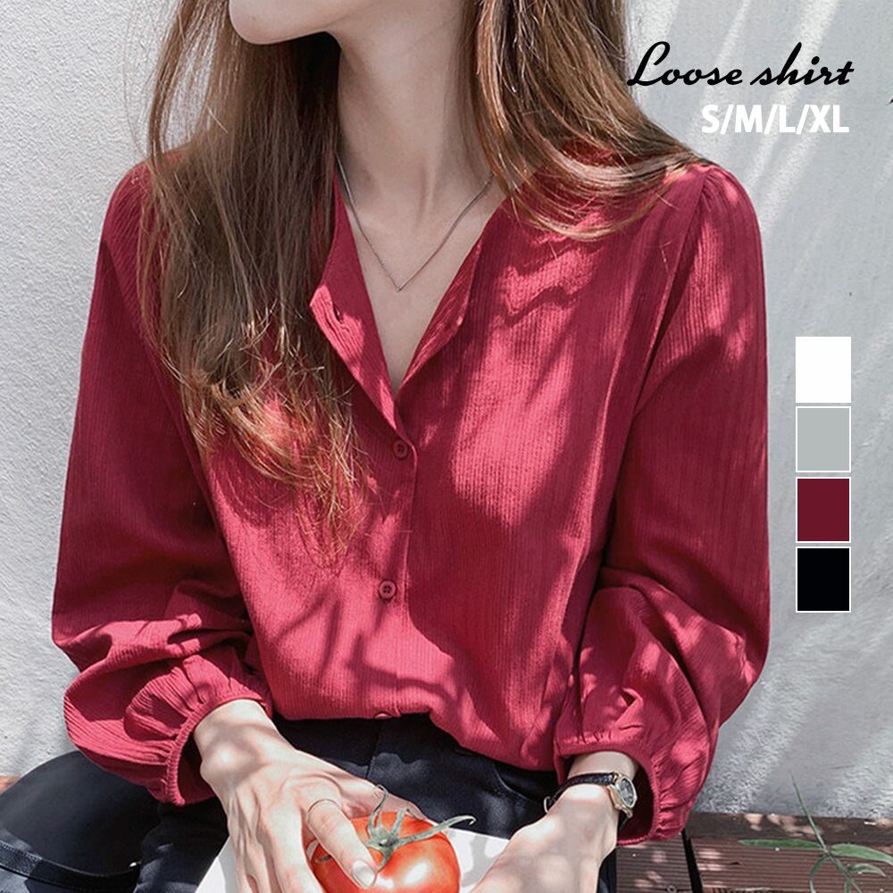 ブラウス シャツ 長袖 レディース