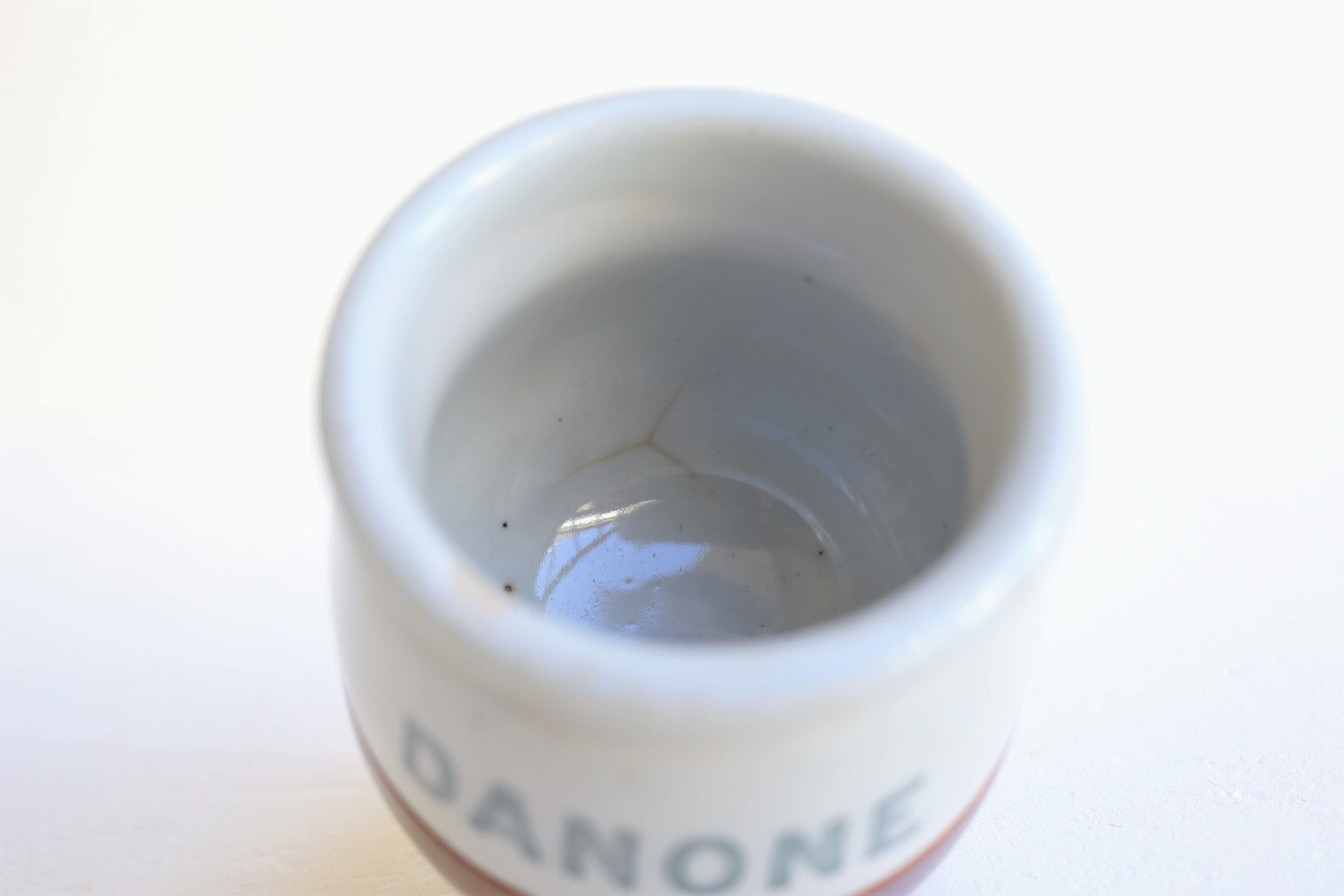 フランス アンティーク ヴィンテージ 『DANONE』ダノン 陶器製