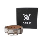 (W) ROUND BUCKLE BELT [サイズ: F(AGEUWBT01BEF)] [カラー: BEIGE]