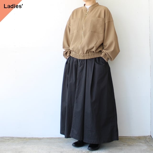 IKITSUKE スタンドカラージップブルゾン / ZIP BLOUSON （Camel） | C