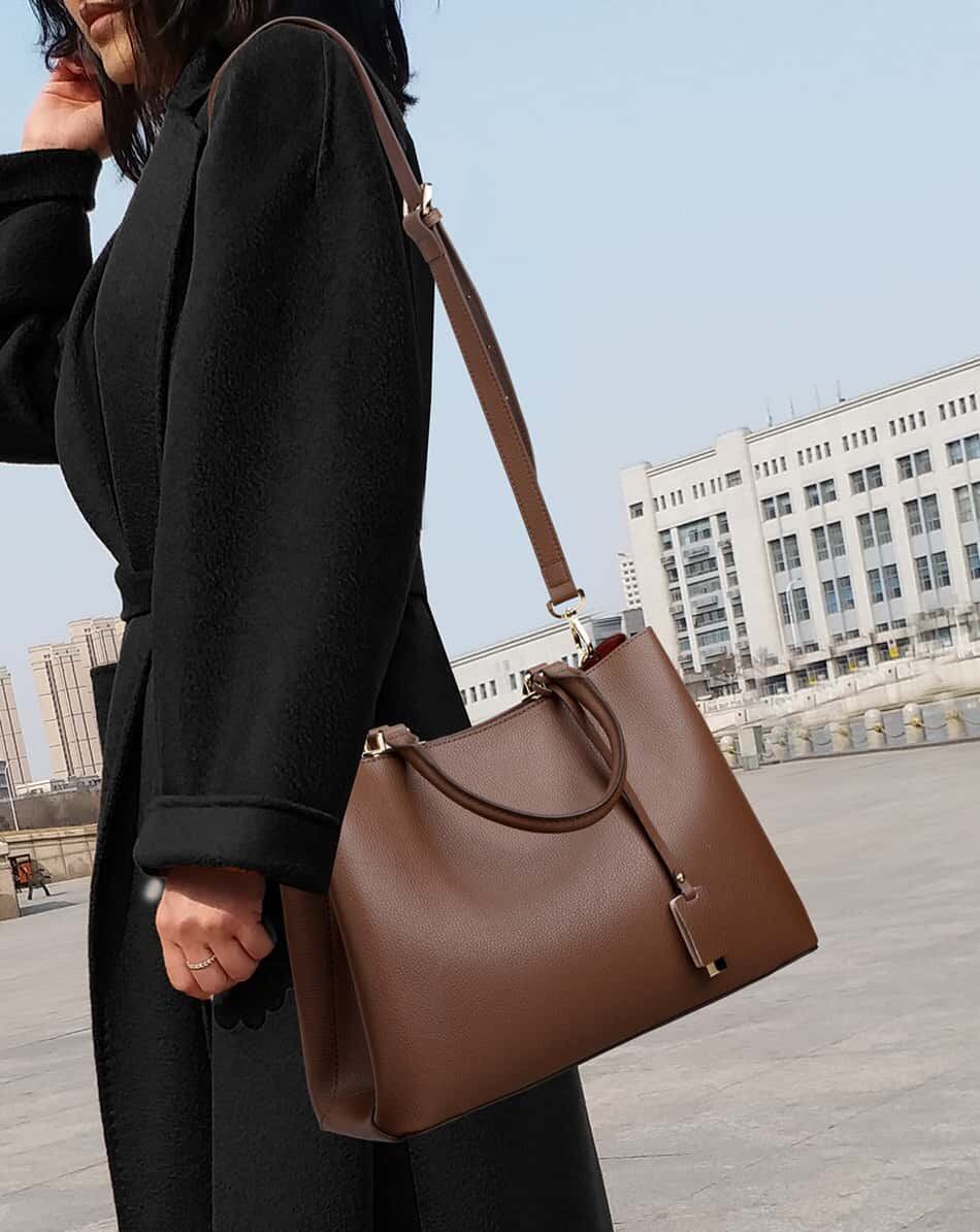 上質レザー使用 エレガントな2WAYトートバッグ|日常＆通勤に最適 | miochic