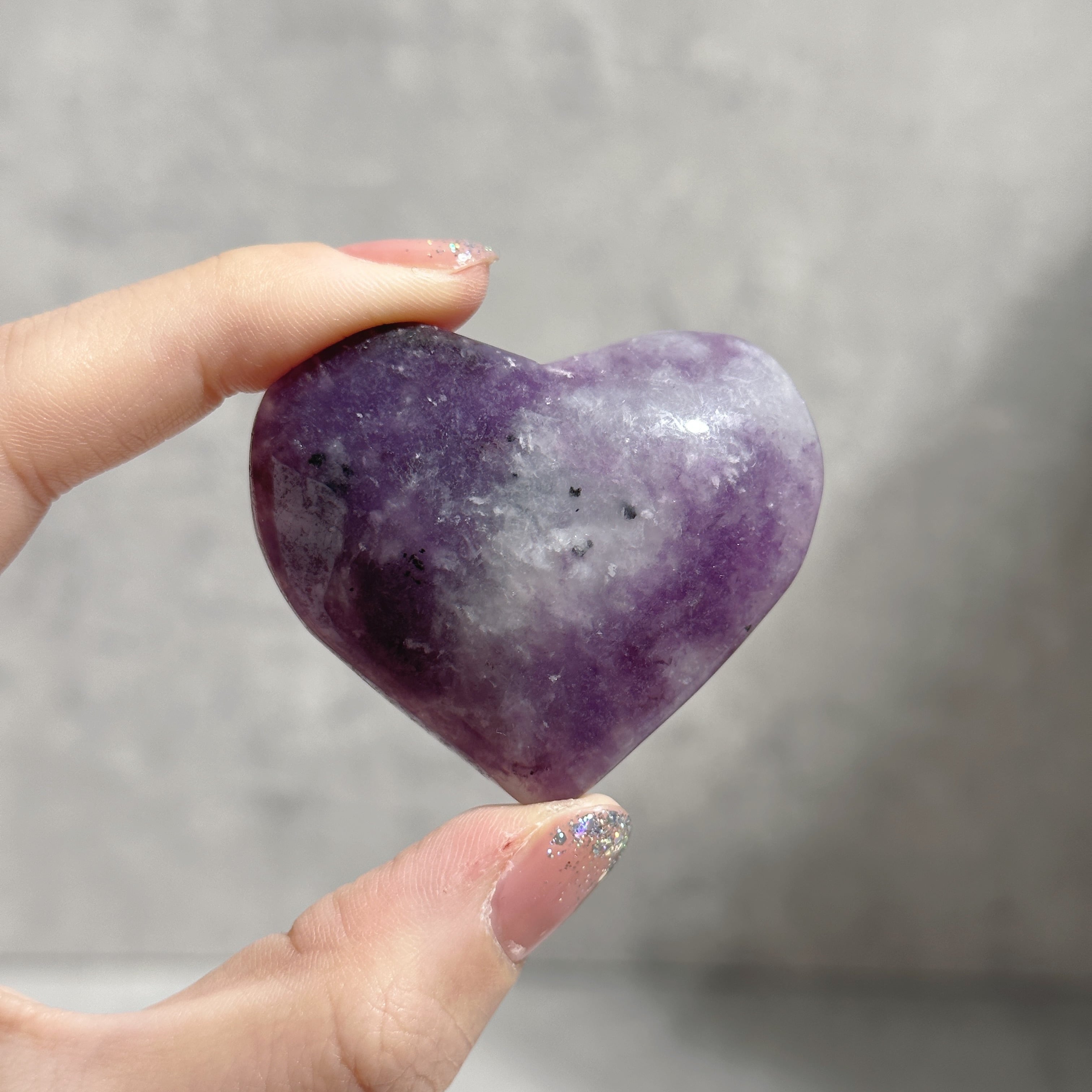 レピドライト ハート21◇Lepidolite◇天然石・鉱物・パワーストーン