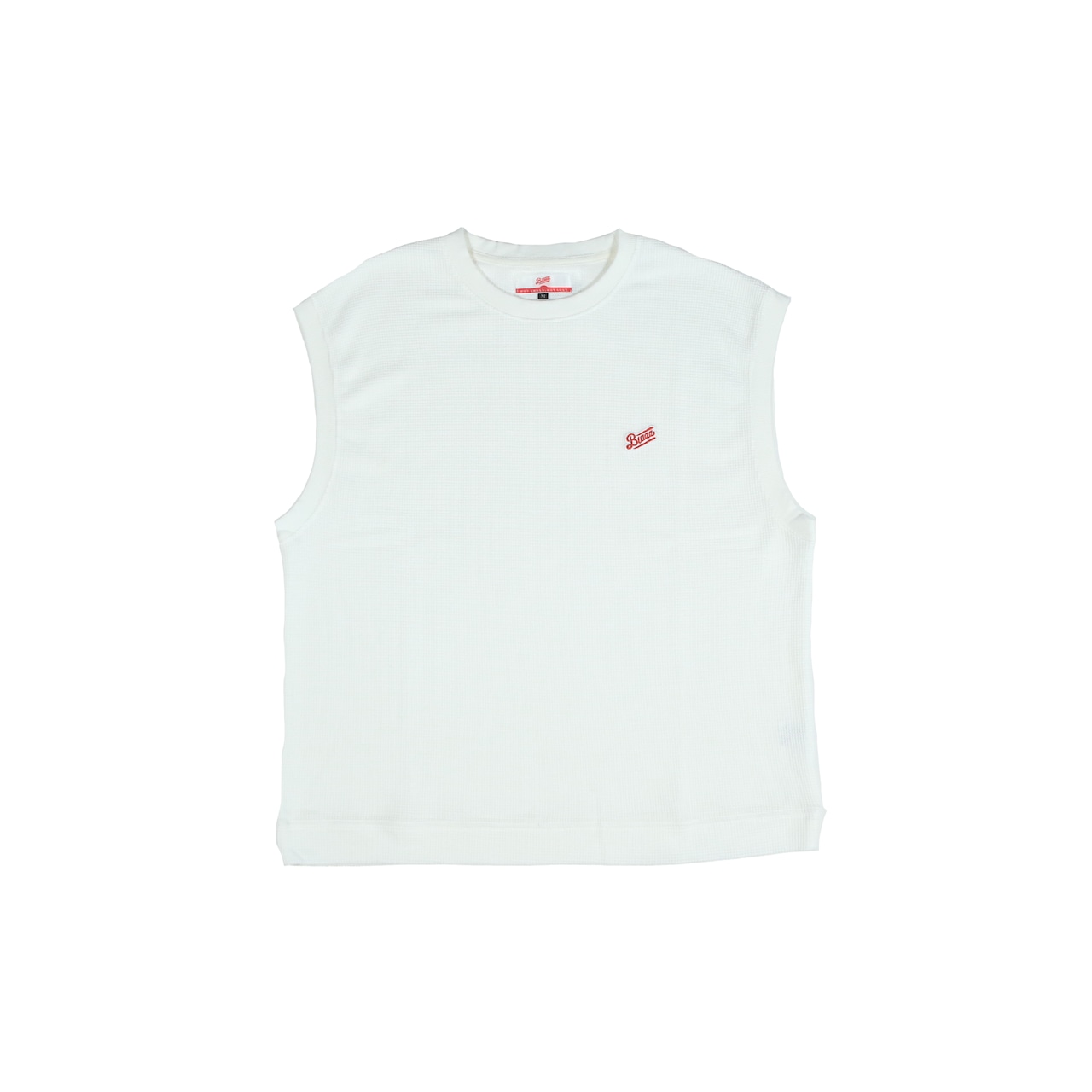 LOGO PATCH VEST RELAX WAFFLE [WHITE]