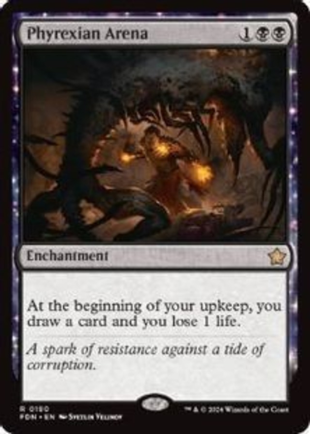 MTG《ファイレクシアの闘技場/Phyrexian Arena(FDN)》英語