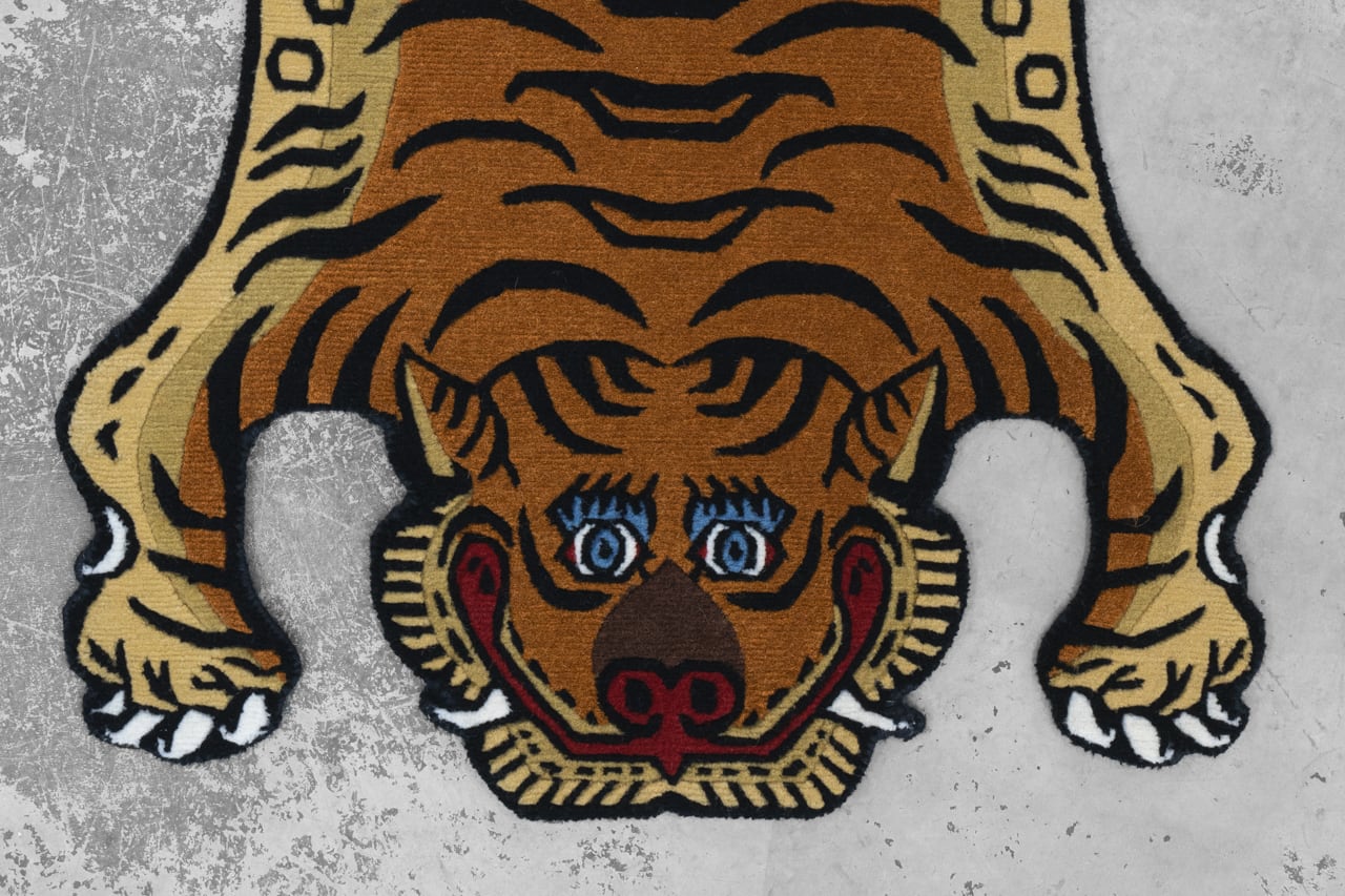Tibetan Tiger Rug 《Sサイズ•ウール517》チベタンタイガーラグ