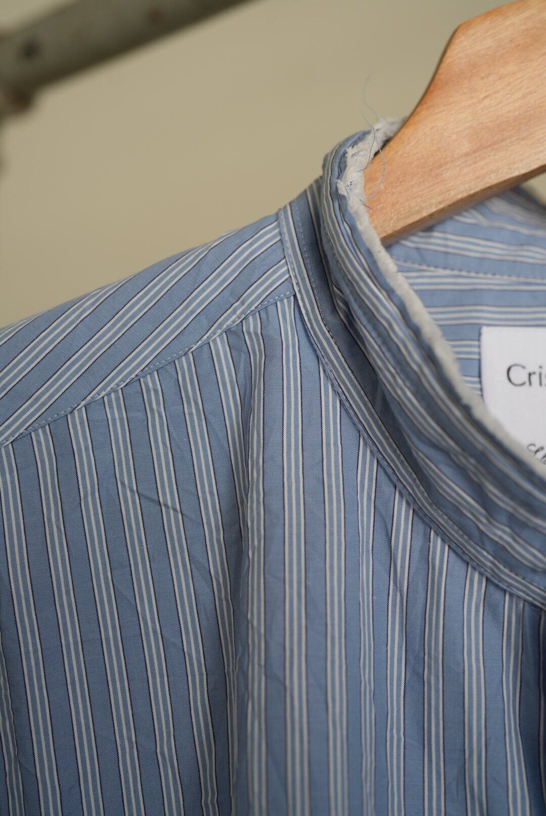 Salvatore Piccolo x Cristaseya HANDMADE FRINGED MAO COLLAR SHIRT