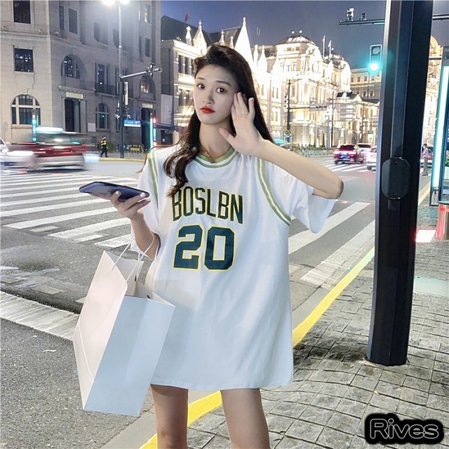 バスケ Tシャツ レディース オルチャン 古着 スポーツ 半袖 ダンス ヒップホップ系 代 韓国ストリート 韓国ファッション ストリート系 リーブス 服 Rives カジュアル 韓国カジュアル 夏 ブラック 黒 ホワイト 白 Rives
