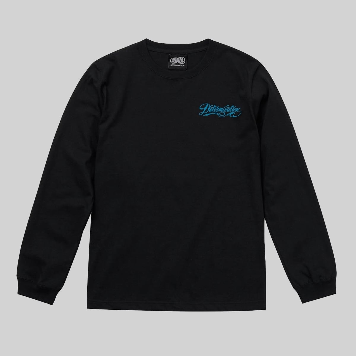 美品 DETERMINATION 達磨 ロンt 袖プリ 稲妻 ストリート XL 不動明王達磨 BLACK×YELLOW L/S T-Shirt | DETERMINATION