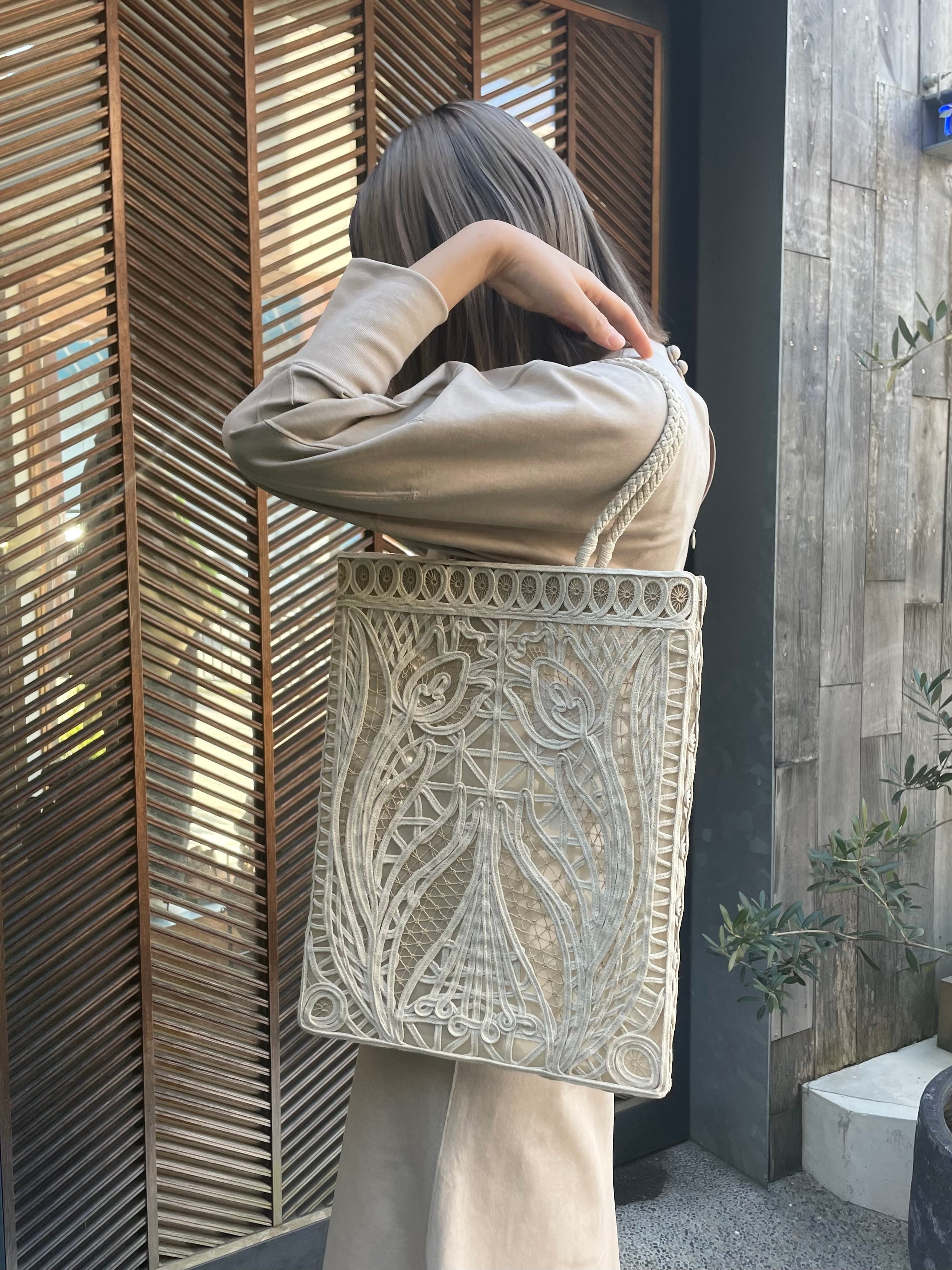 【22SS】Mame Kurogouchi マメクロゴウチ / Cording Embroidery Tote Bag |  TRENTのオンラインショップ(福岡市のセレクトショップ) powered by BASE