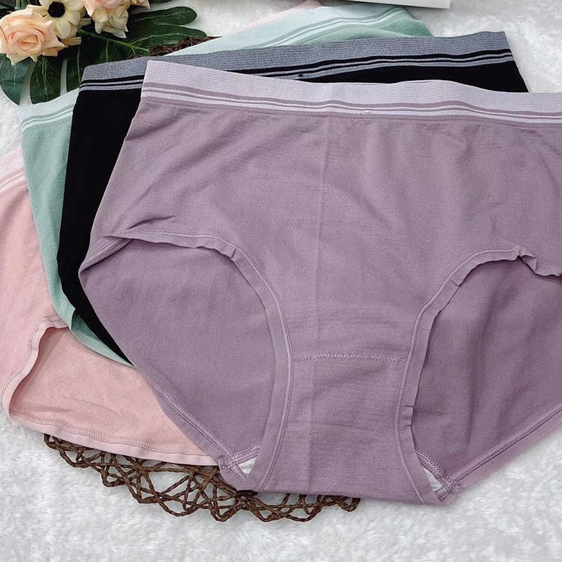 中年お母さん下着女性用コットンハイウエスト中年お年寄り大型200kgファットミリ綿レディースショーツ ミックスインファッション69789310504