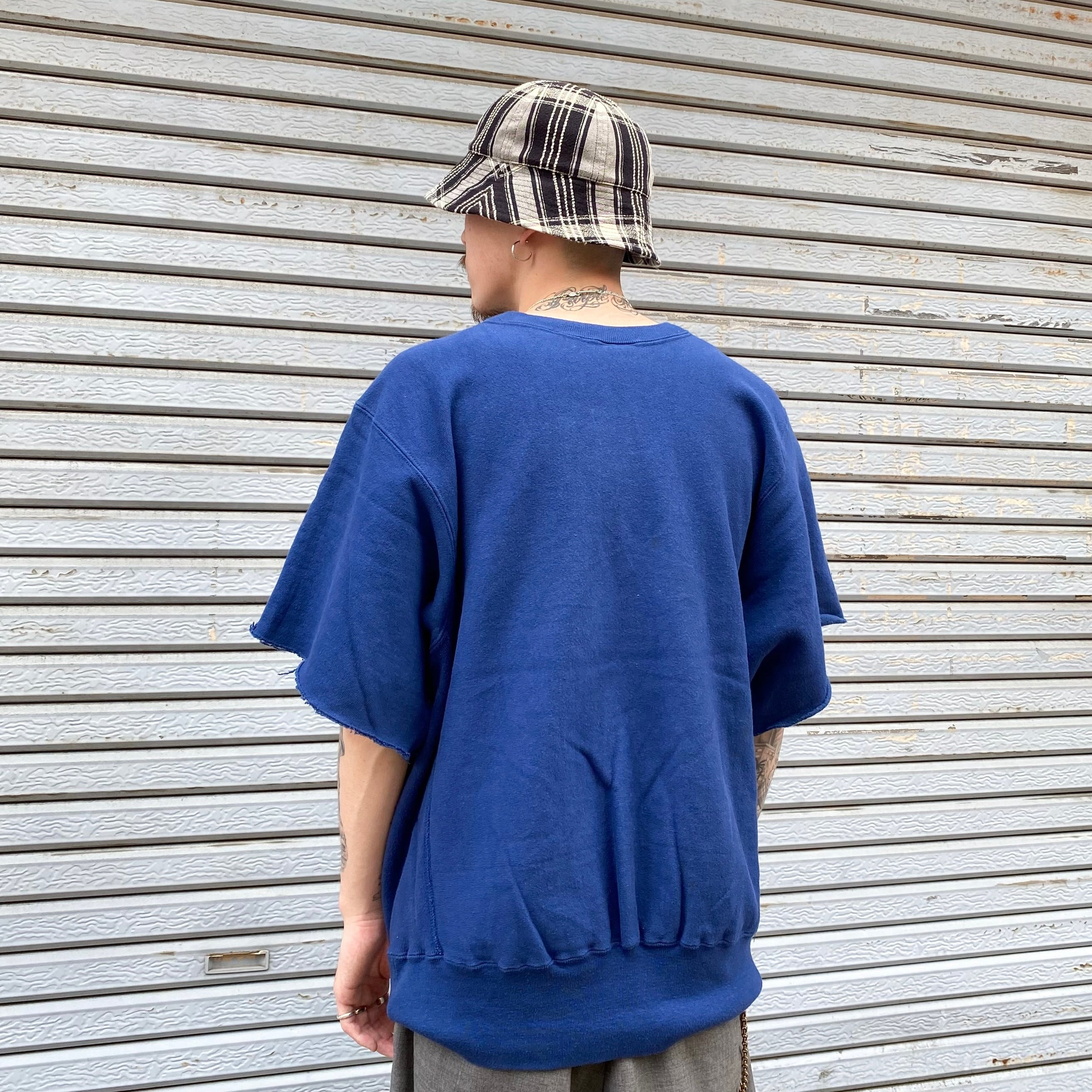 80's USA製 Champion Reverse Weave Cut Off S/S Sweat L