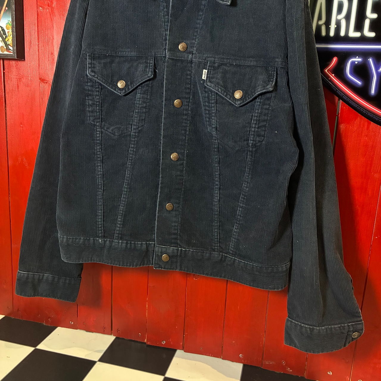 70s〜80s Levi’s コーズトラッカージャケット 黒 リーバイス