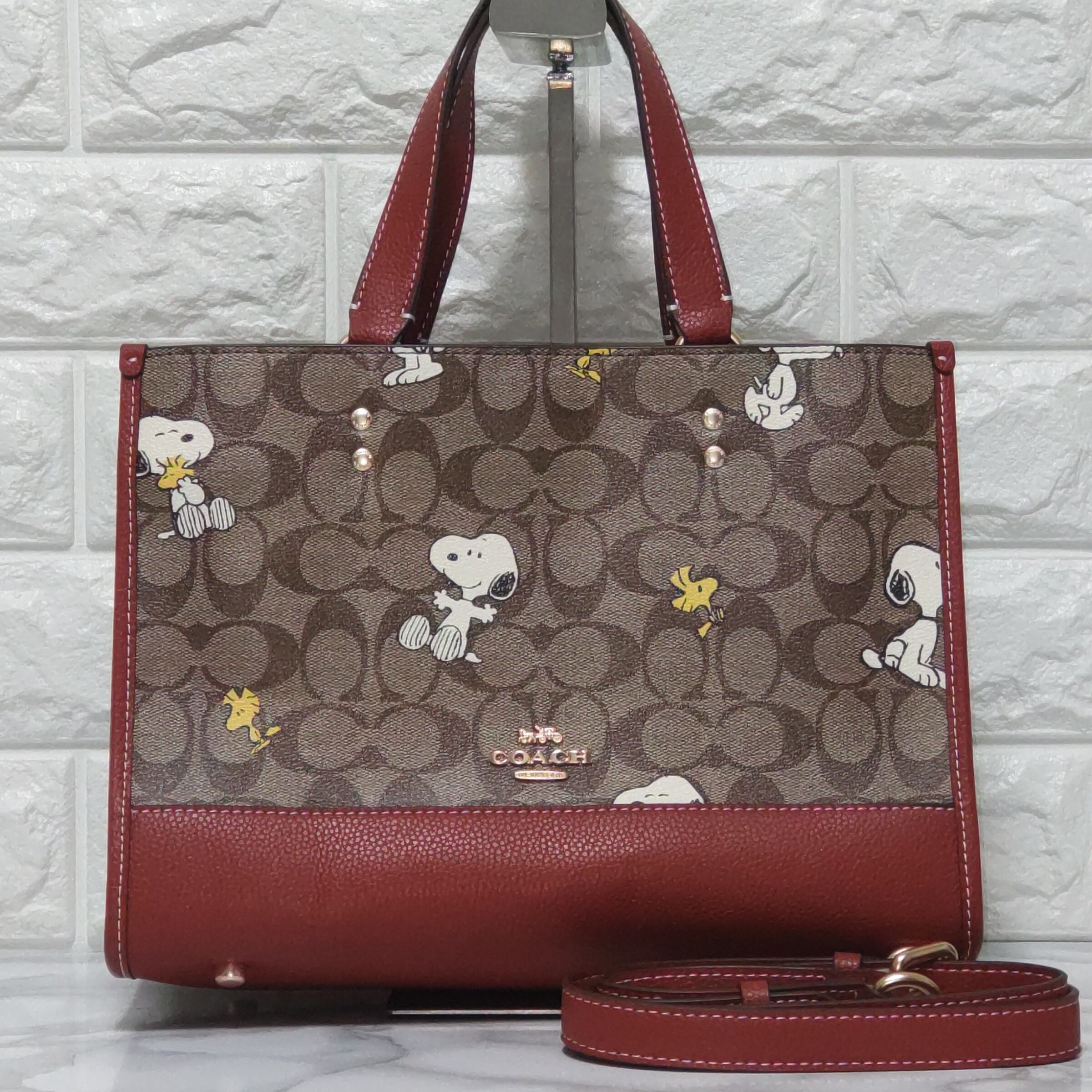 COACH コーチ スヌーピー トートバッグ デンプシー キャリーオール 