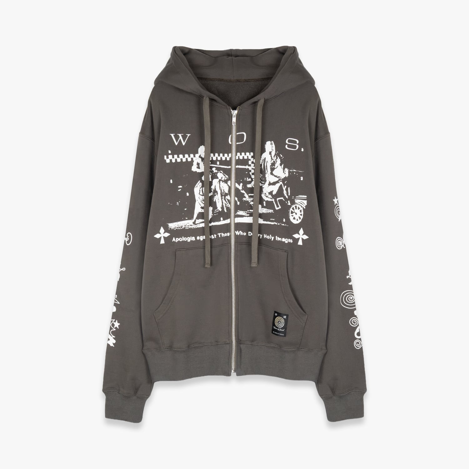 WAVE OF SAND 26AW WOS X NICOLA JERSEY HOODIE (GREIGE)