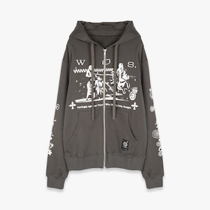 WAVE OF SAND 26AW WOS X NICOLA JERSEY HOODIE (GREIGE)