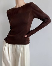 Slim fit rib Knit T20192