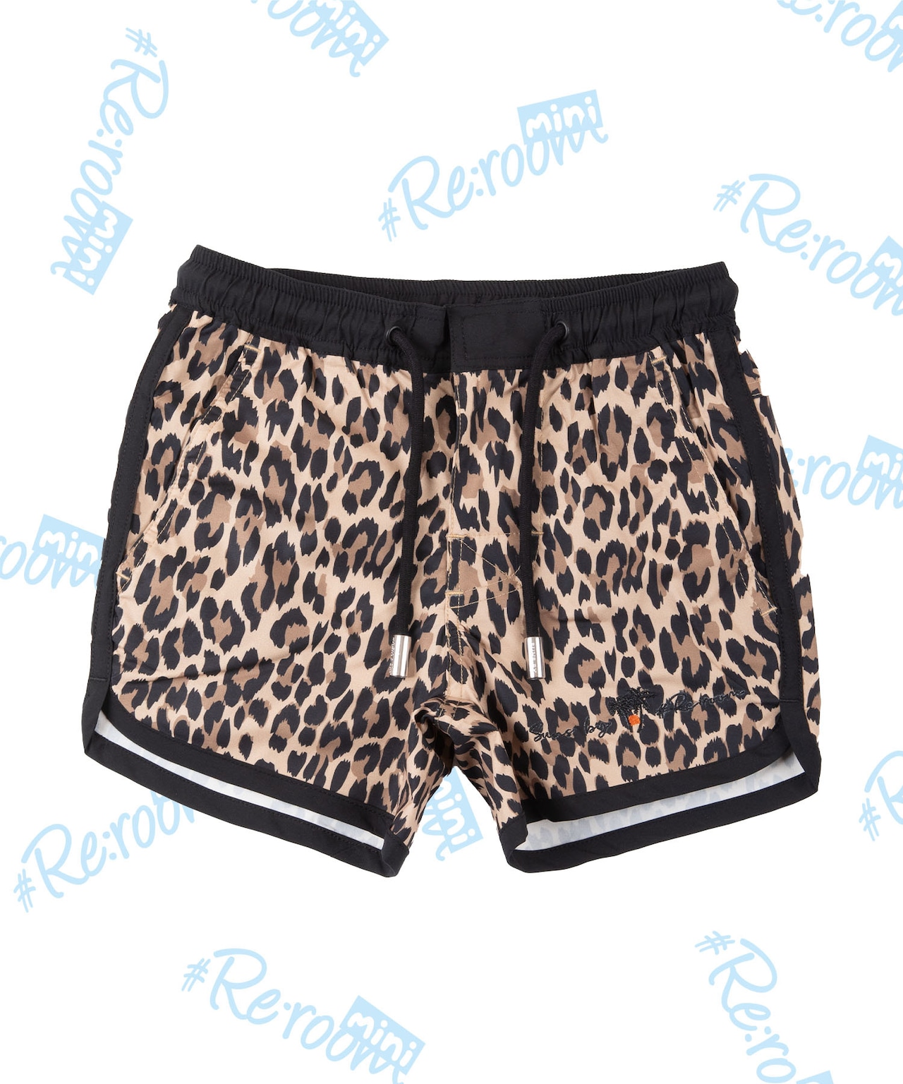 【mini】LEOPARD PIPING BOARDSHORTS for KIDS［RSW076］