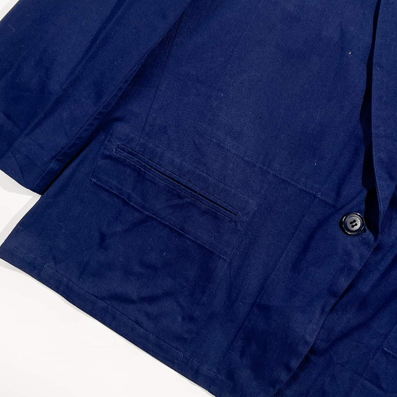 Y's ワイズ ヨウジヤマモト コットン ショールカラー 1B ジャケット /ネイビー系 レディース デザイナーズ モード ビンテージ