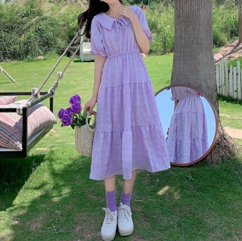 全3色 大きいサイズ ワンピース ティアードワンピース 麻綿 全3色 大きいサイズ ワンピース ティアードワンピース 麻綿
