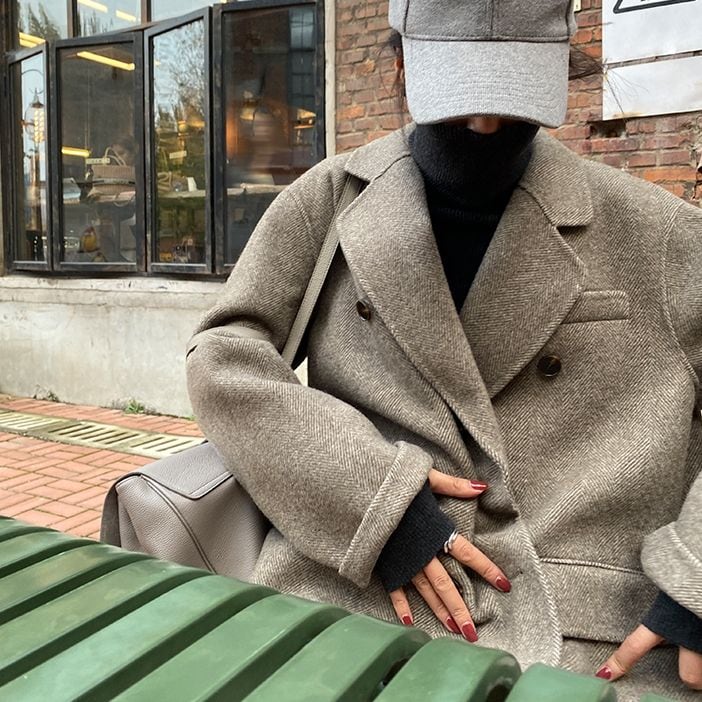 ミドル丈両面カシミヤコート 2color OJ0405 | arc-en-ciel（アルカン