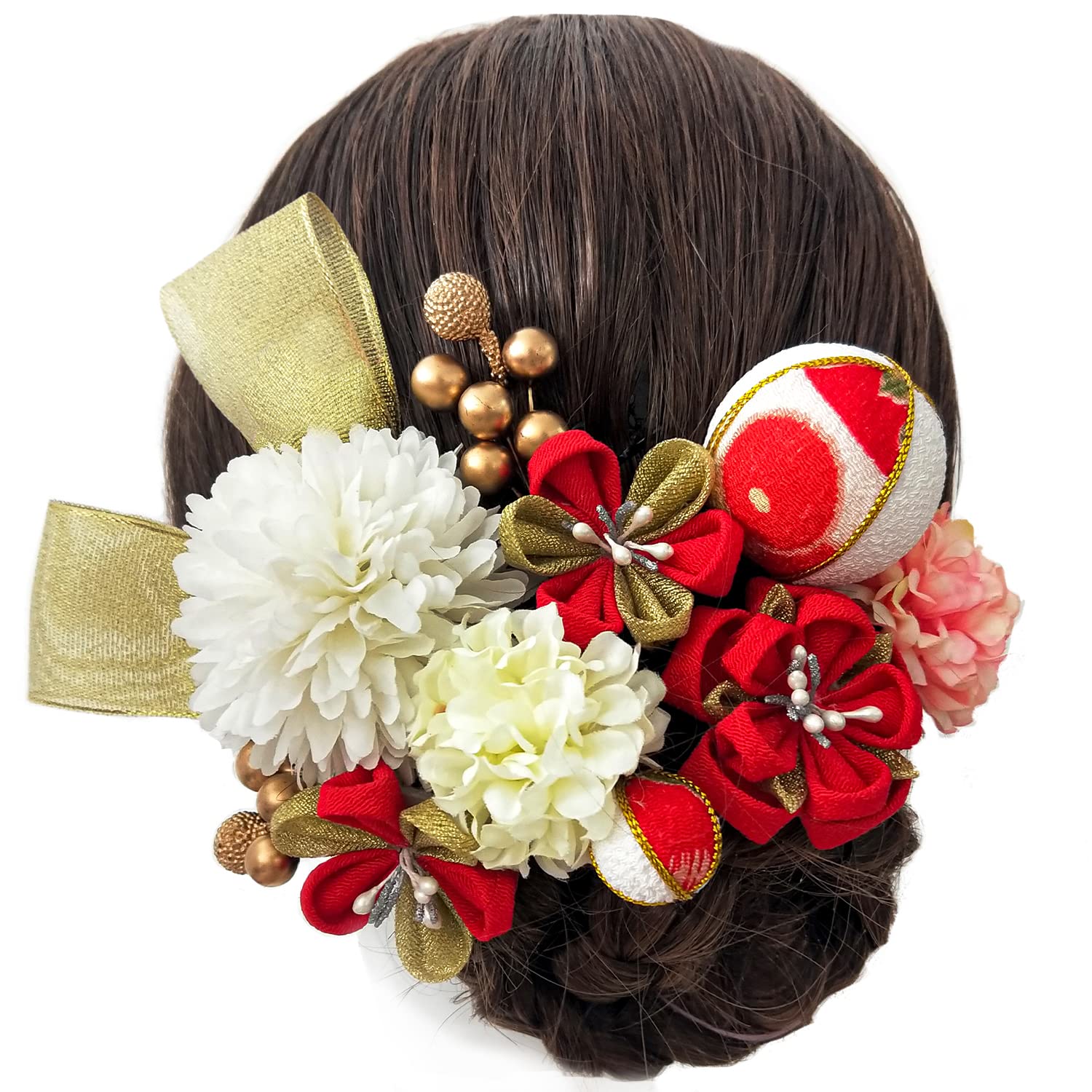 【JZOON 髪飾り】七五三 髪飾り 人気 和服 ヘアーアクセサリー かんざし 着物 振袖 袴 結納 卒業式 入学式 結婚式 発表会
