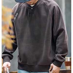 Side logo crew neck sweat 0026