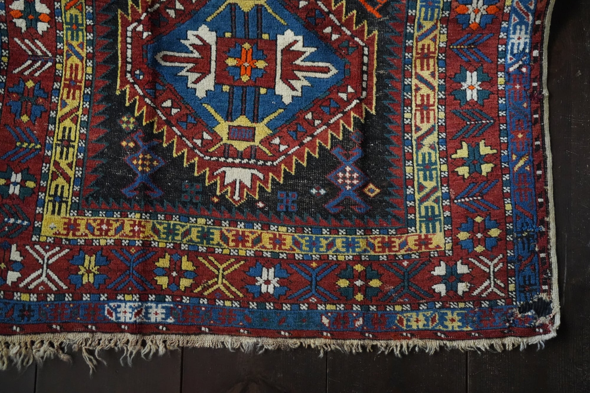 【AA196】シルヴァンの恵、美しきラグ|アンティークアゼルバイジャン