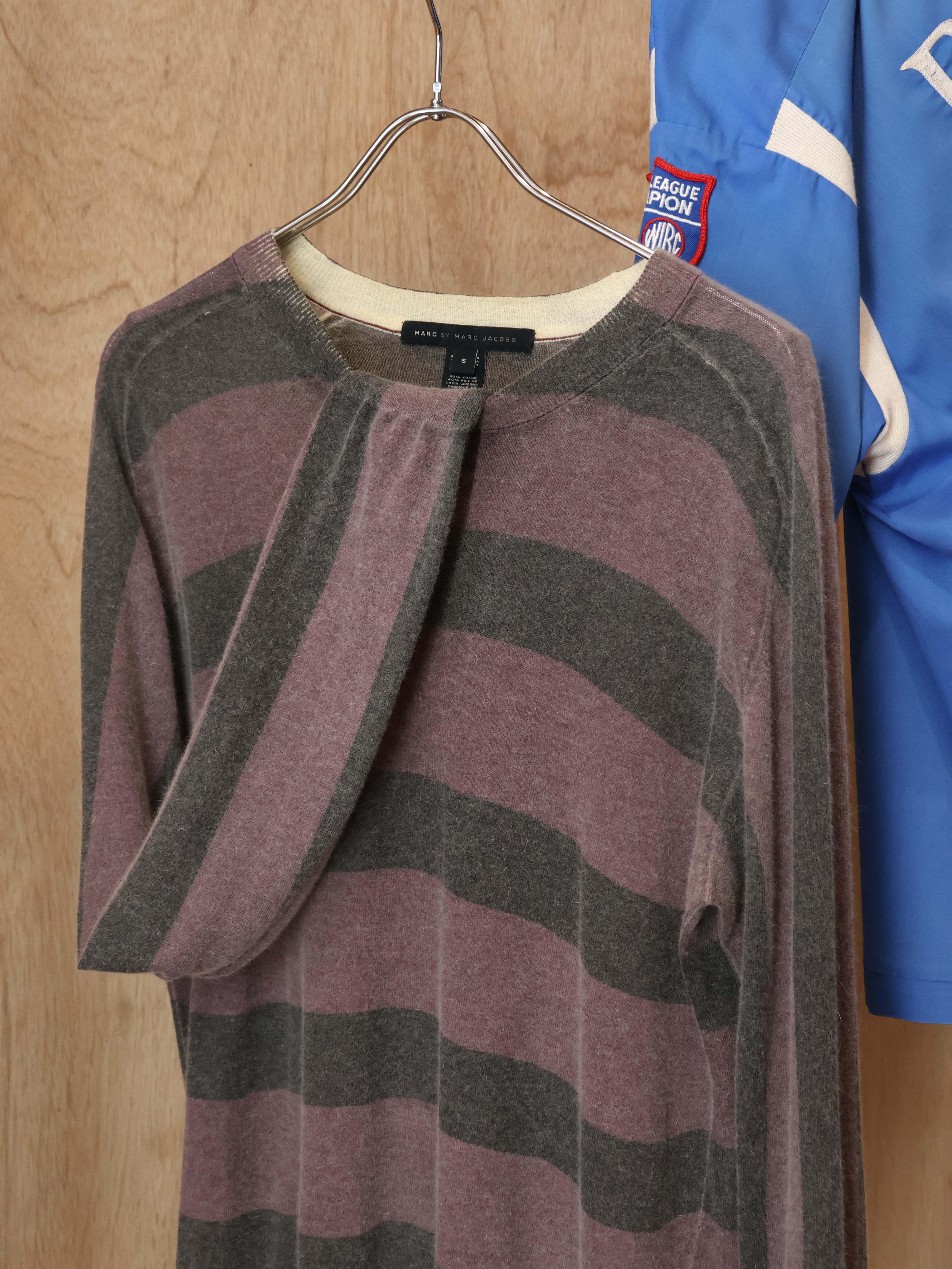 90s PERRY ELLIS オンブレチェック レーヨンシャツ 表記XL 黒ベース