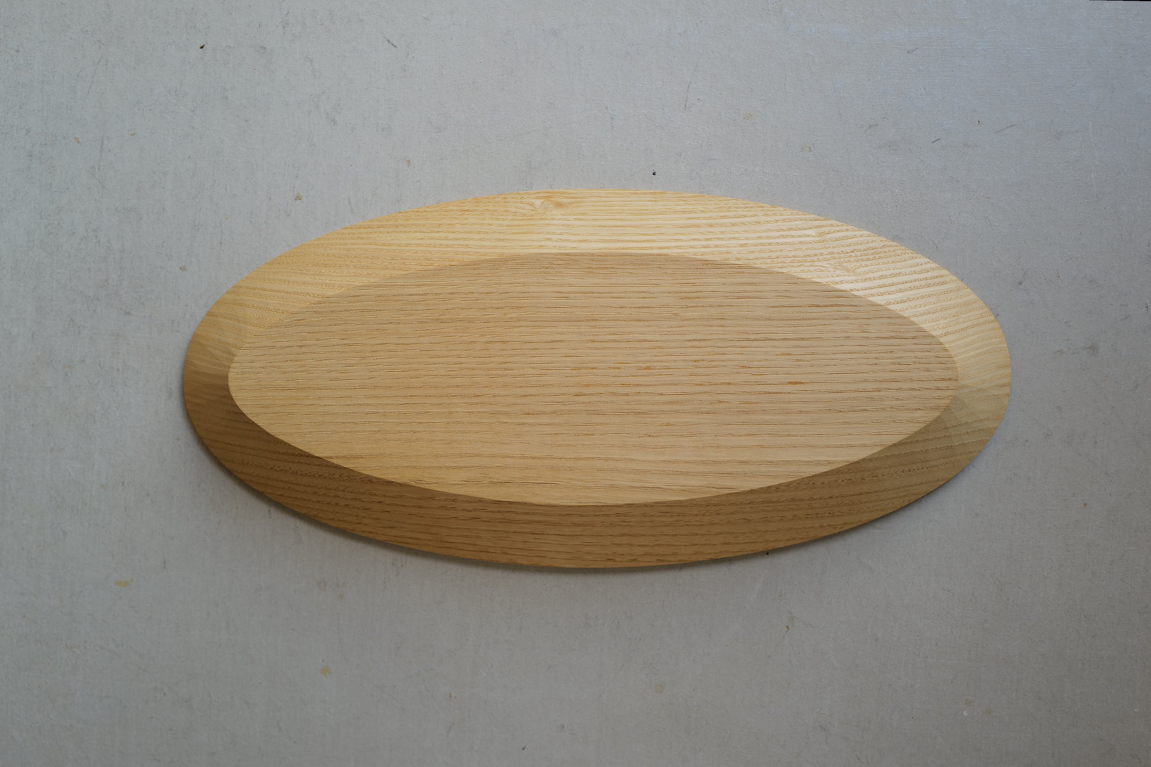 【未使用】加藤良行　丸盆　ウォルナット 加藤良行 5.オーバル長皿 大 | 陶屋なづな