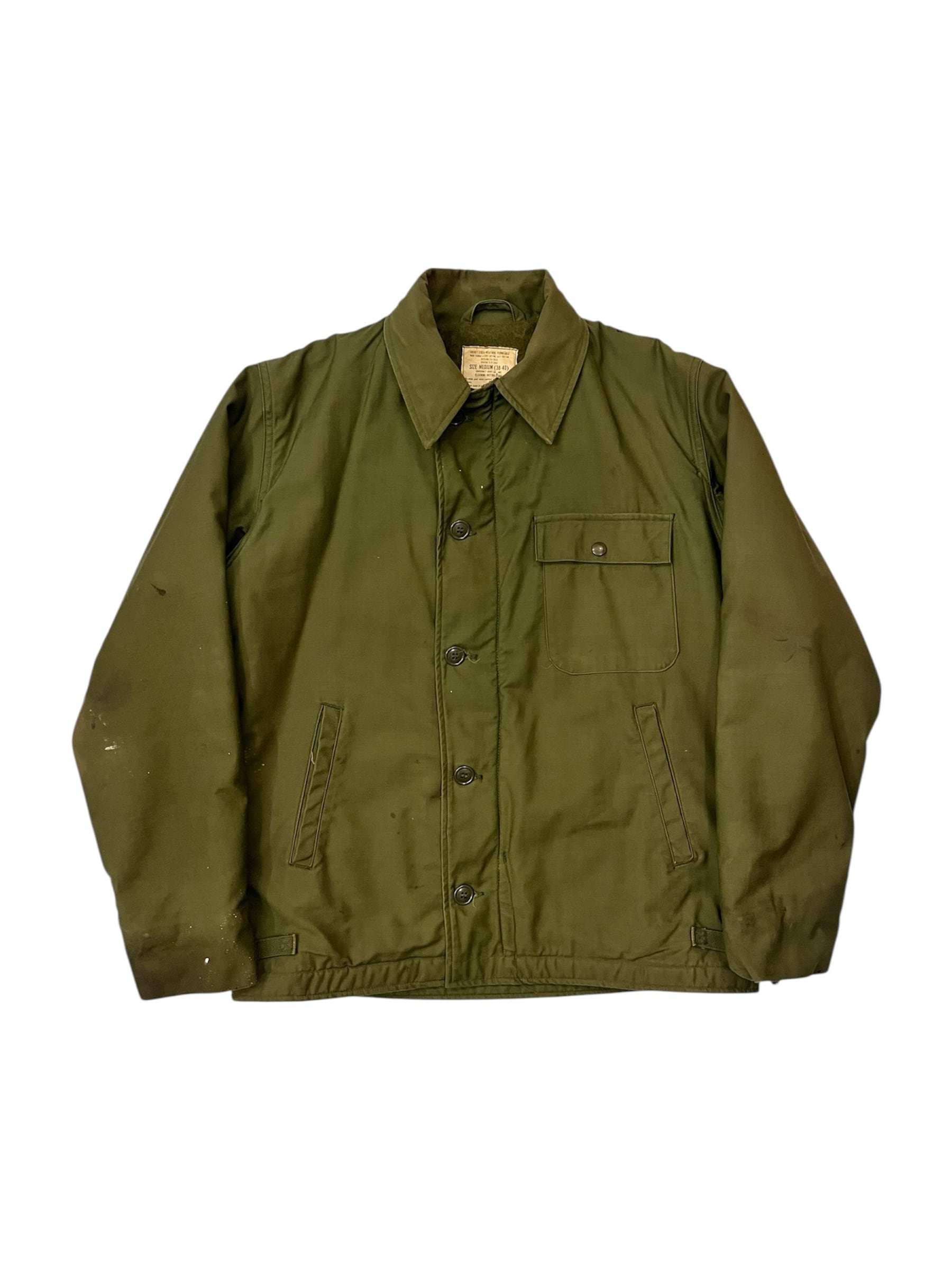 米軍実物 U.S. NAVY A-2 deck jkt 70's 42-44 70s U.S.Navy A-2 Deck Jacket 70年代 米軍実物 A-2 デッキジャケット