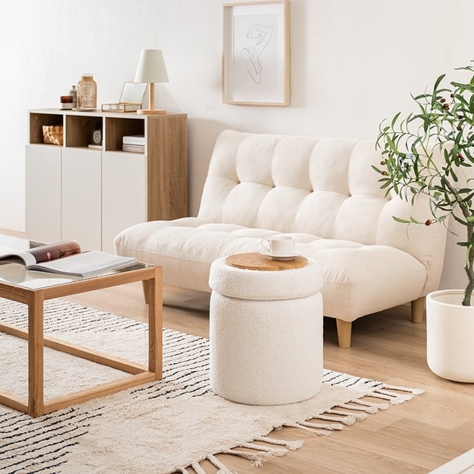 収納付き スツール 4WAY サイドテーブル | FIGARO