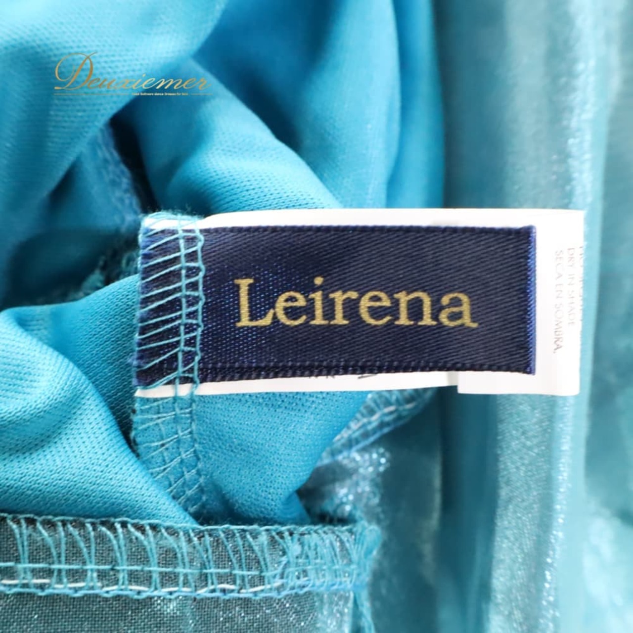 社交ダンス 衣装 Leirena レイリーナ イチオク スカート レッスンウェア ブルーグリーン系 花柄 レース チュール 透け感 シースルー フリル フレア 青緑 黒 ブルー系 グリーン系 ブラック系 ボリューミー 華やか 鮮やか かわいい おしゃれ 上品 大人っぽい ダンス 練習 レッスン ダンス衣装 練習着