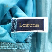 社交ダンス 衣装 Leirena レイリーナ イチオク スカート レッスンウェア ブルーグリーン系 花柄 レース チュール 透け感 シースルー フリル フレア 青緑 黒 ブルー系 グリーン系 ブラック系 ボリューミー 華やか 鮮やか かわいい おしゃれ 上品 大人っぽい ダンス 練習 レッスン ダンス衣装 練習着