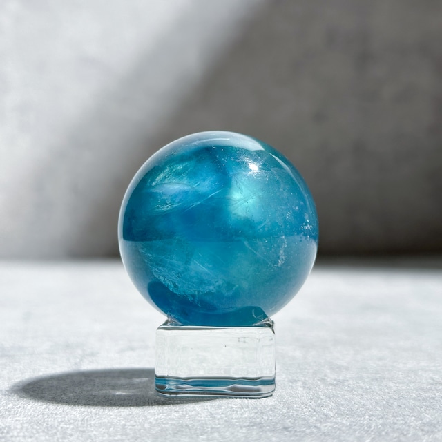 ブルーフローライト スフィア（丸玉）21◇ Blue Fluorite ◇天然石・鉱物・パワーストーン
