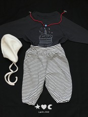 韓国子供服 / LALALAND / 26Autumn / ベベ ハッピー ラグランTシャツ / 秋服 / ベビー *6M~18M*