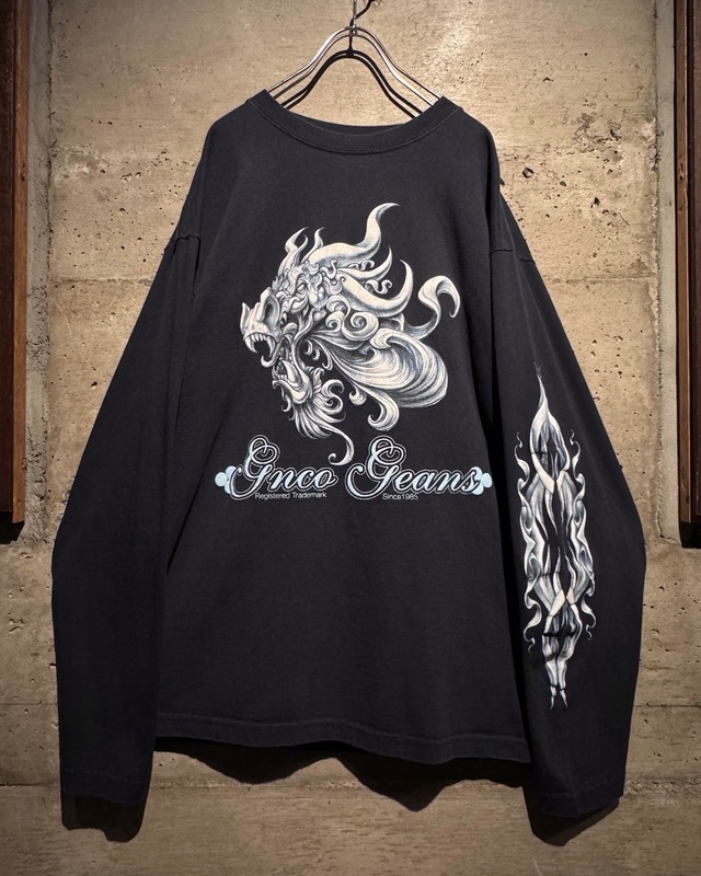 【Caka】“JNCO” Dragon Head Print Vintage L/S T-Shirt